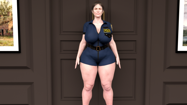 Thicc Problems - чудовищный хуй полицейского грубо ебет напарницу