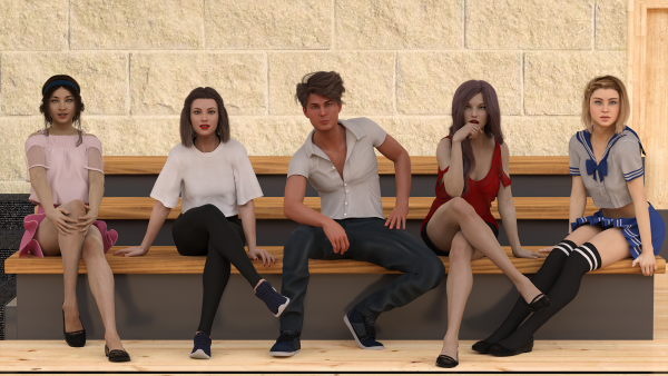 Boarding School - школьник выебал пёзды училок и учащихся телок