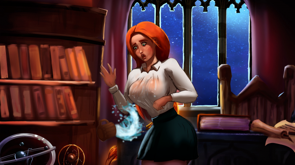 Defense Against the Dark Arts - пизда училки пылает от юных трахарей
