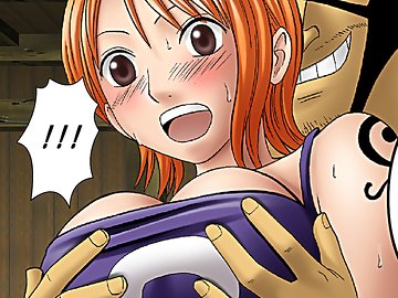 Nami Nico Robin Rape 2: Мощный оргазм от петтинга Нико Робин