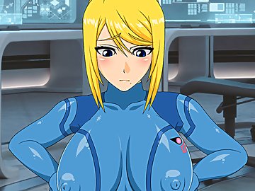Samus Aran Tit Fucking: Самус Аран трахают между сиськек