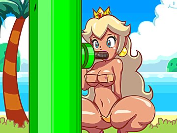 Princess Peach Glory: Глорихол с хентай принцессой Пич из игры Марио