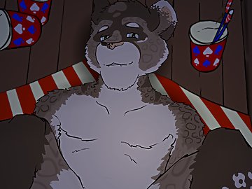 Midnight Fireworks: Гейская порно игра с фурри мужиками