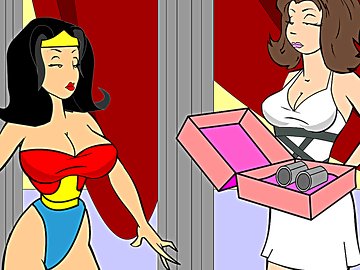 Wonder Hoe: Порно анимация с участием сексуальной Чудо-женщиной